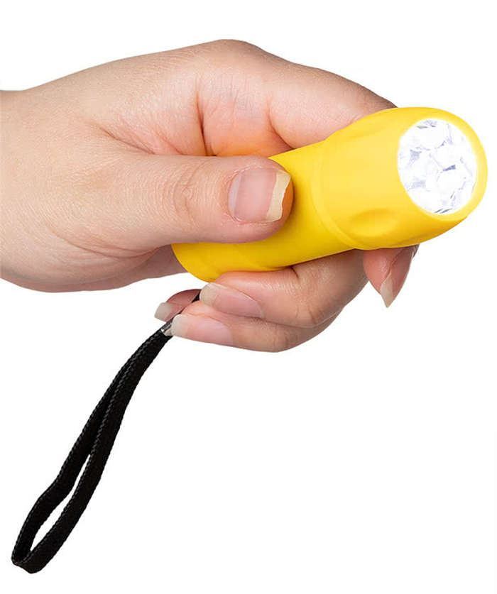 Rubberized LED Flashlight - Black