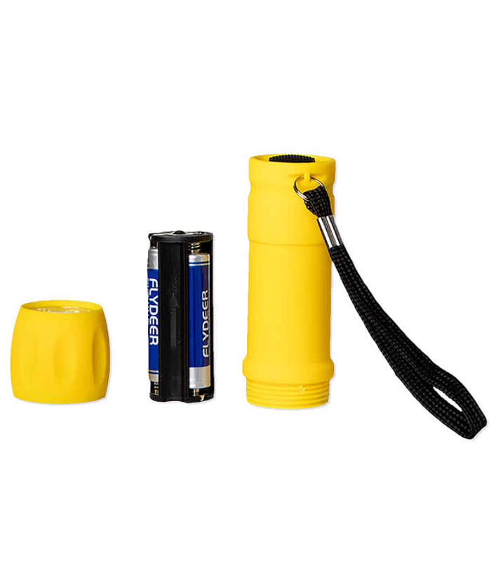 Rubberized LED Flashlight - Black