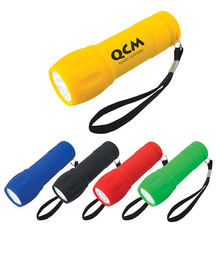Rubberized LED Flashlight - Black