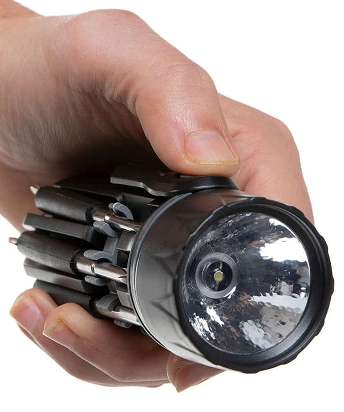 Spidey 8-In-1 Screwdriver Flashlight - Black 3 Spidey 8-In-1 Screwdriver Flashlight - Black