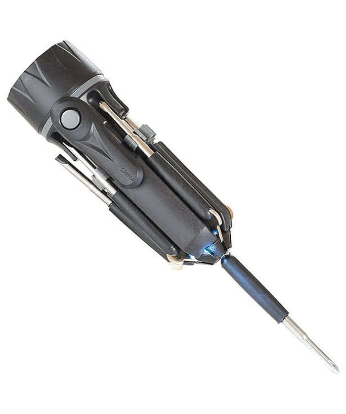 Spidey 8-In-1 Screwdriver Flashlight - Black 6 Spidey 8-In-1 Screwdriver Flashlight - Black