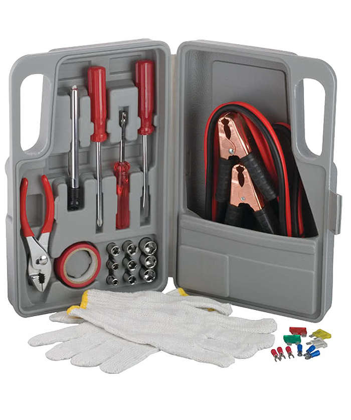 27-Piece Roadside Tool Set - Gray