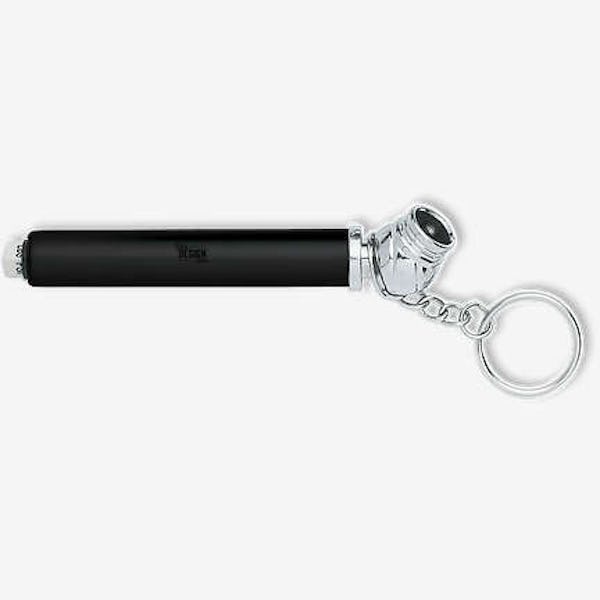 Mini Tire Gauge Keychain - Metallic Black