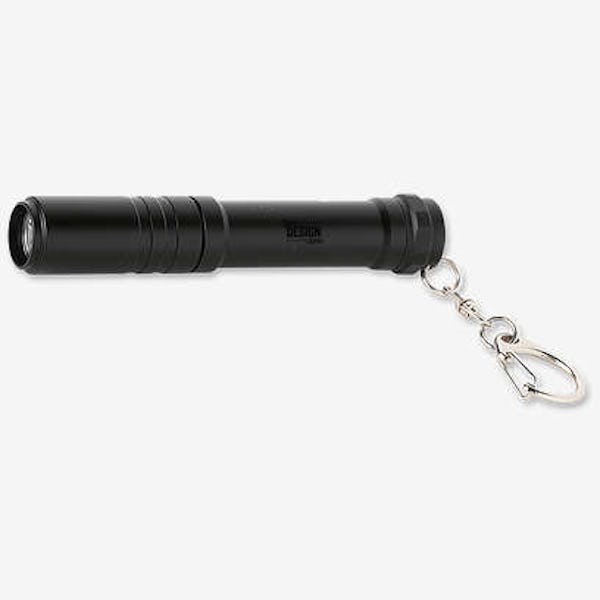 Laser Engraved Basecamp Pathfinder Flashlight Keychain - Black