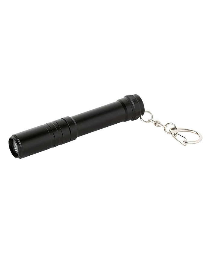 Laser Engraved Basecamp Pathfinder Flashlight Keychain - Black