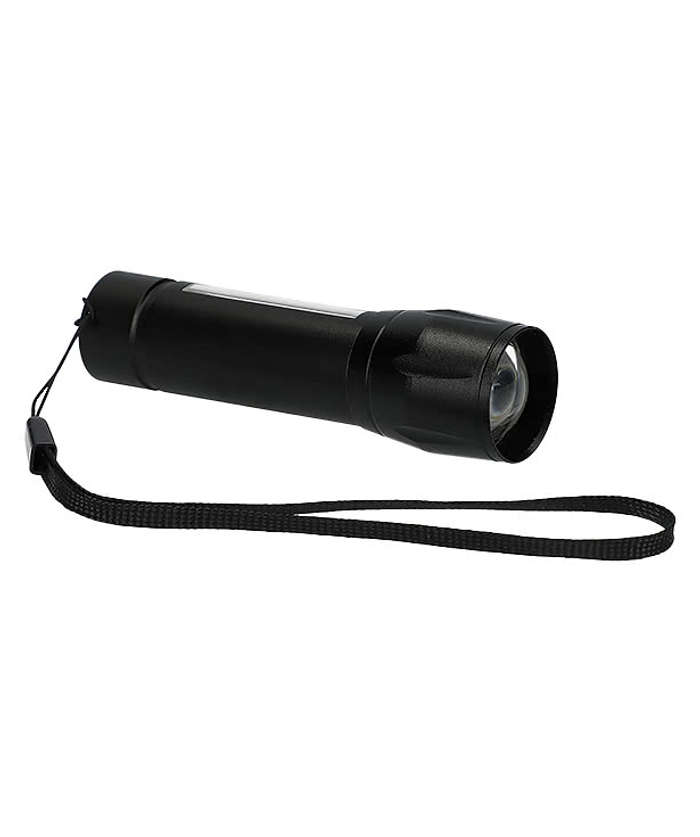 Laser Engraved Mini Eco Rechargeable Flashlight - Black 3 Laser Engraved Mini Eco Rechargeable Flashlight - Black