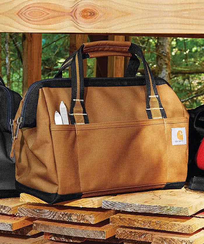 Carhartt Foundry Series 14” Heavy Duty Tool Bag - Grey