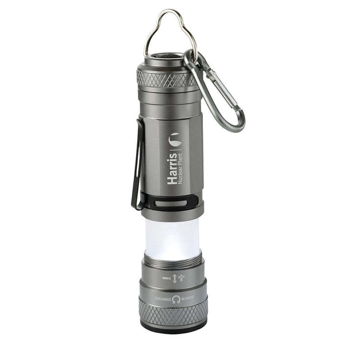 Laser Engraved High Sierra Bright CREE Zoom Flashlight - Graphite (GA)