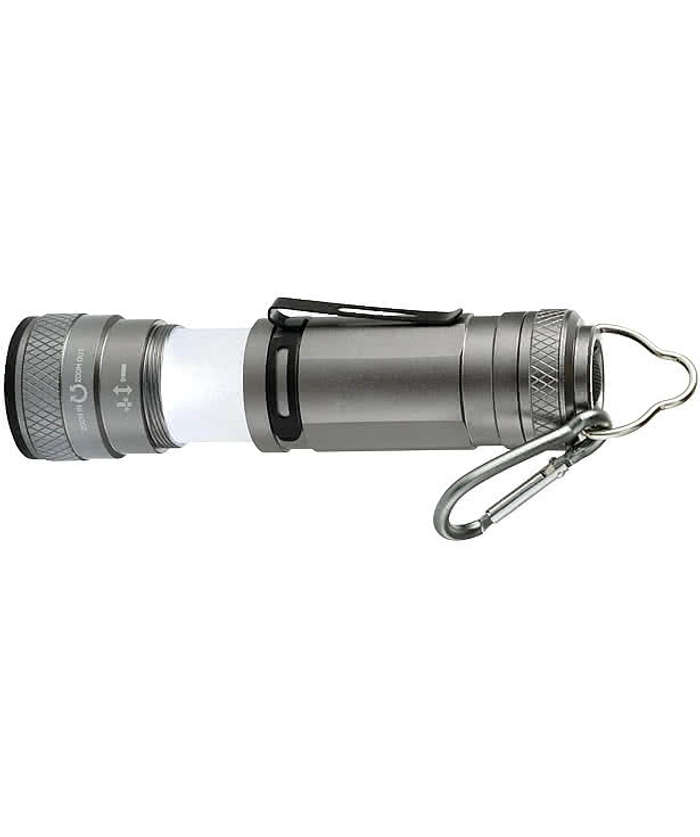 Laser Engraved High Sierra Bright CREE Zoom Flashlight - Graphite (GA)