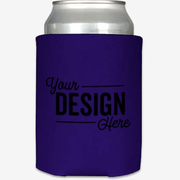 Foldable Can Cooler - Purple