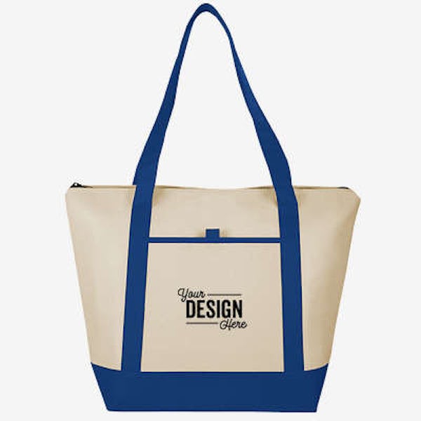 Lighthouse 24 Can Non-Woven Cooler Tote Bag - Royal Blue
