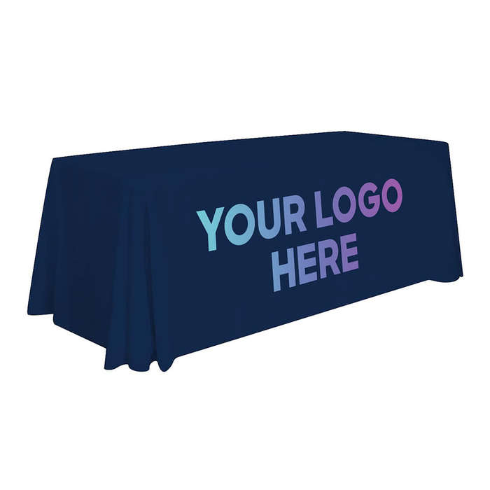 Full Color 6' LazerLine Throw Tablecloth - Mulberry