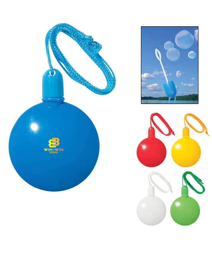 1.33 oz. Round Bubble Dispenser - Red