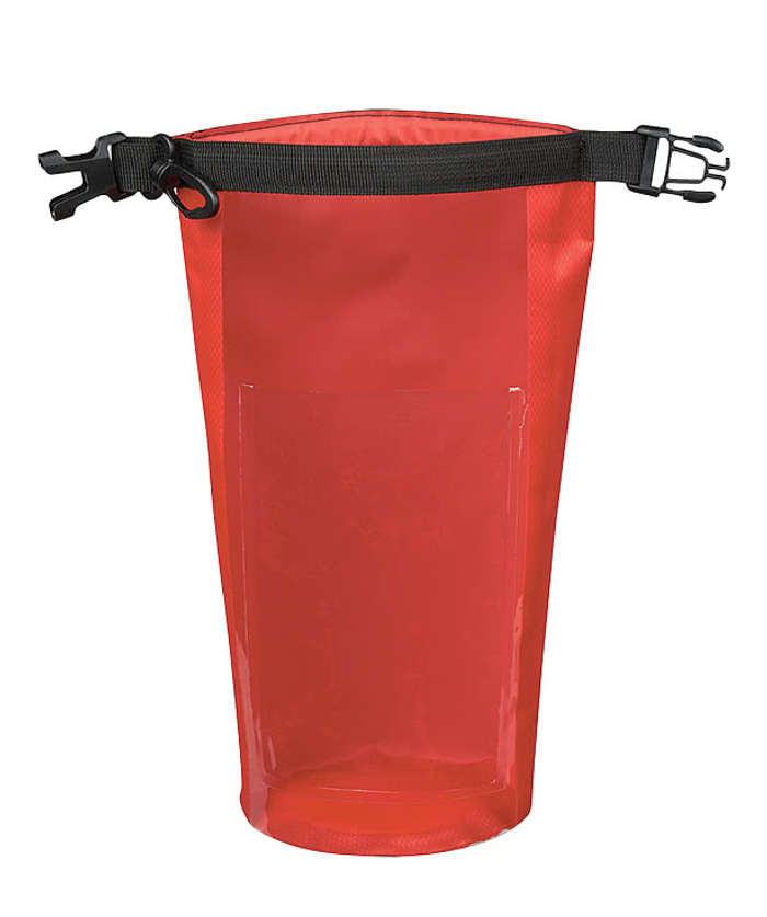Full Color Small Waterproof Window Dry Bag - Clear with Royal 4 Full Color Small Waterproof Window Dry Bag - Clear with Royal