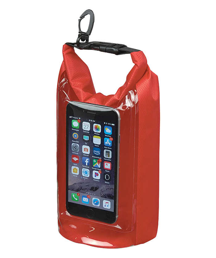 Full Color Small Waterproof Window Dry Bag - Clear with Royal 6 Full Color Small Waterproof Window Dry Bag - Clear with Royal