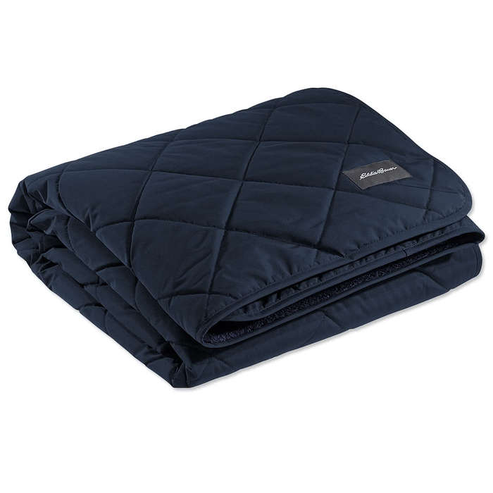 Eddie Bauer Quilted Insulated Fleece Blanket - Grey Steel 3 Eddie Bauer Quilted Insulated Fleece Blanket - Grey Steel