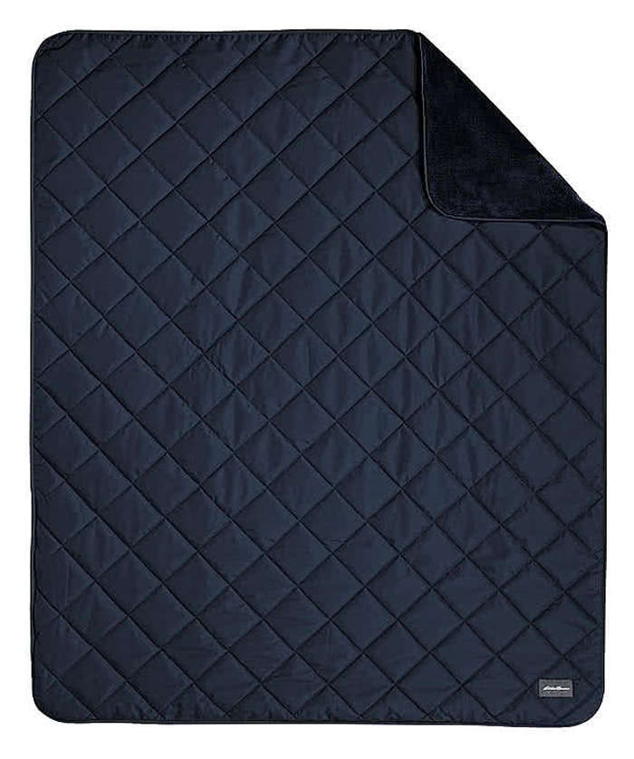 Eddie Bauer Quilted Insulated Fleece Blanket - Grey Steel 6 Eddie Bauer Quilted Insulated Fleece Blanket - Grey Steel