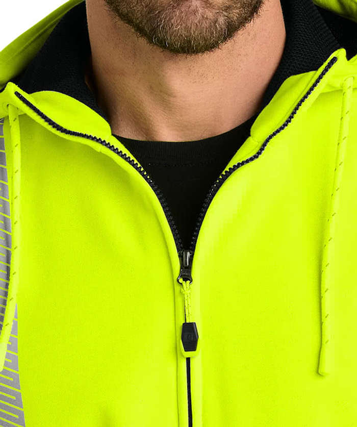 Carhartt Class 3 Heavyweight Safety Zip Hoodie - Brite Lime 6 Carhartt Class 3 Heavyweight Safety Zip Hoodie - Brite Lime
