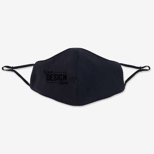 Comfy Youth Face Mask with Lanyard - Black