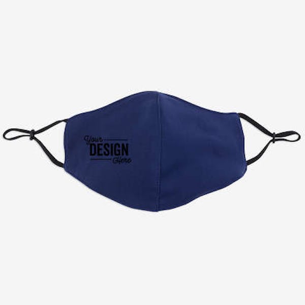Full Color Comfy Youth Face Mask - Navy