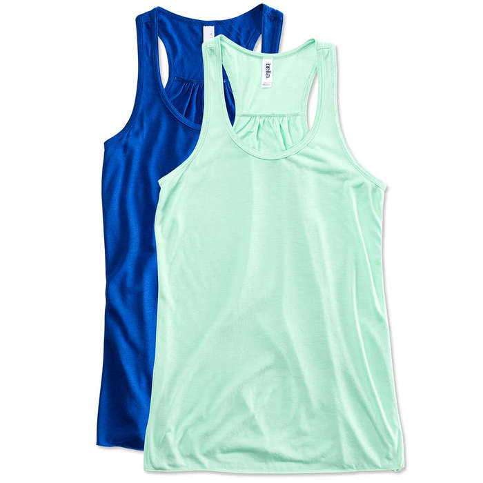 Bella + Canvas Women's Flowy Racerback Tank - Neon Pink