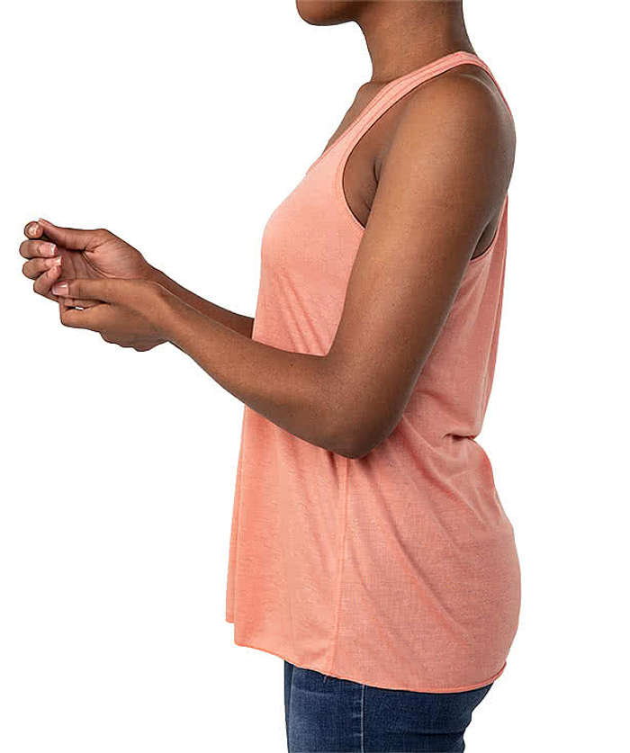 Bella + Canvas Women's Flowy Racerback Tank - Neon Pink 5 Bella + Canvas Women's Flowy Racerback Tank - Neon Pink