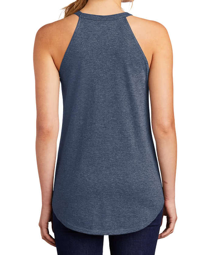 District Women's Tri-Blend Rocker Tank - White