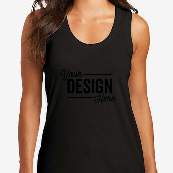 District Women's Tri-Blend Racerback Tank - Black