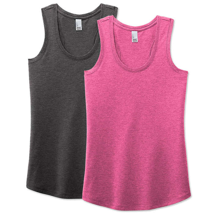 District Women's Tri-Blend Racerback Tank - Black
