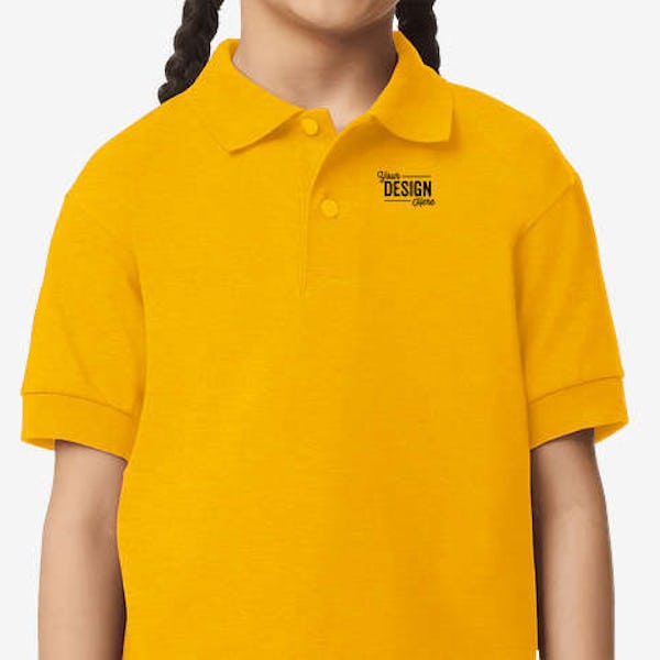 Gildan Youth DryBlend 50/50 Jersey Polo - Gold