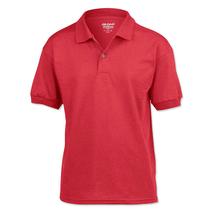 Gildan Youth DryBlend 50/50 Jersey Polo - Gold