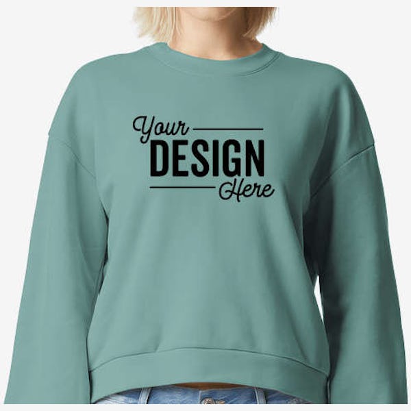 American Apparel Women's ReFlex Fleece Crewneck Sweatshirt - Arctic