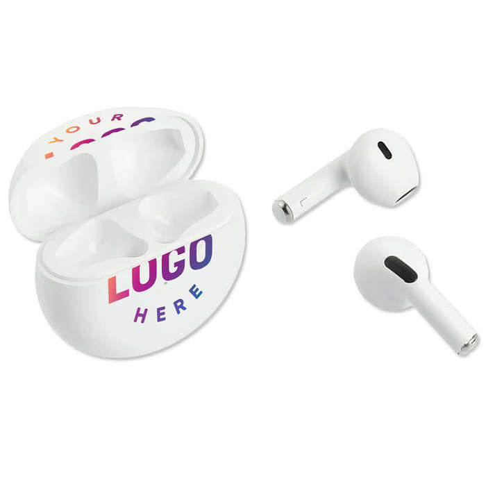Full Color Bawl 2.0 True Wireless Bluetooth Auto Pair Earbuds - White