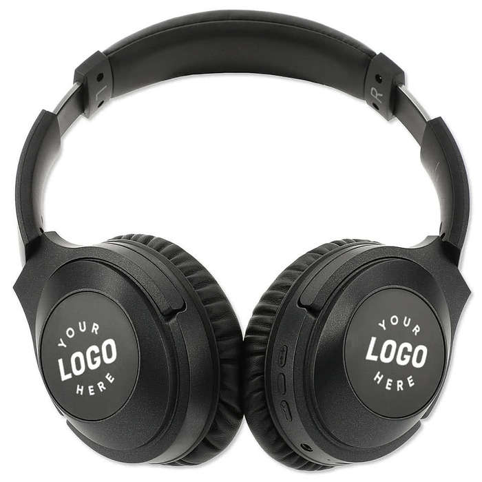 Hush Active Noise Cancelling Bluetooth Headphones - Black