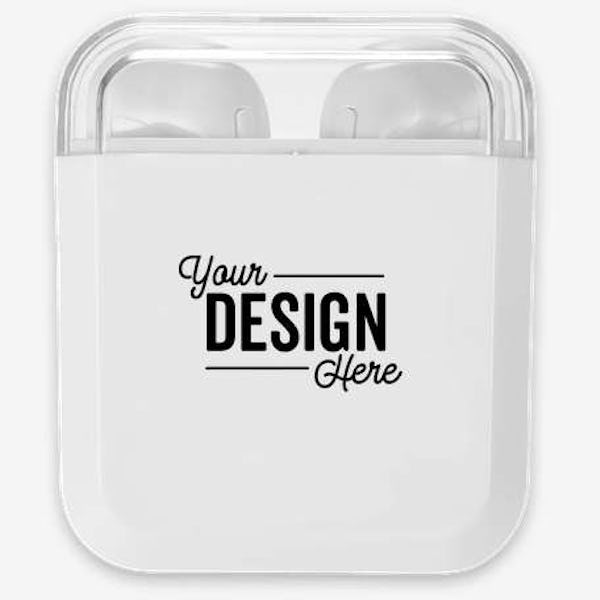 Full Color Braavos Wireless Charging Bluetooth Earbuds - White