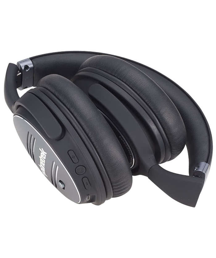 Laser Engraved ifidelity Noise Cancelling Bluetooth Headphones - Black