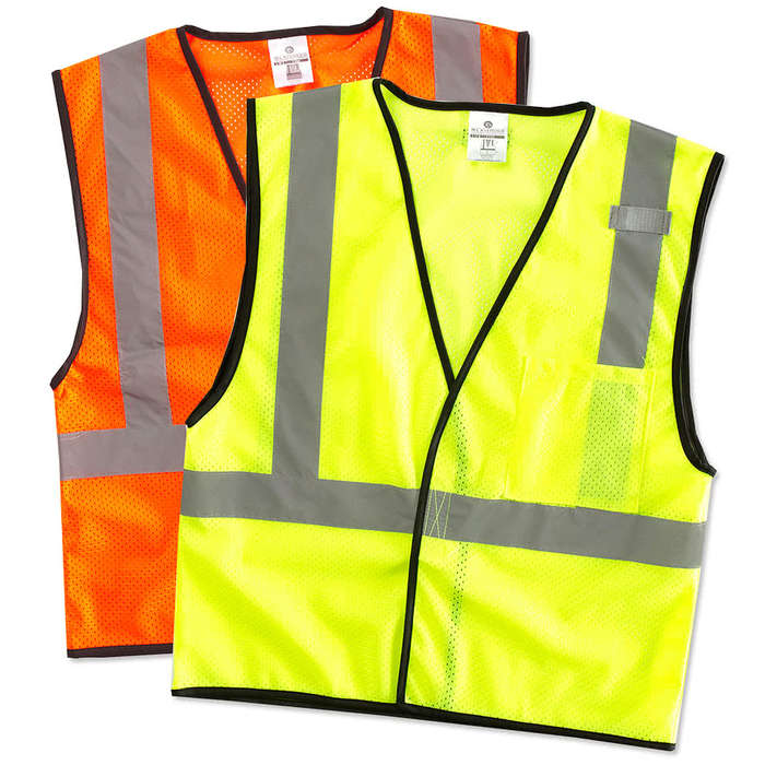 Kishigo Class 2 Mesh Safety Vest - Orange