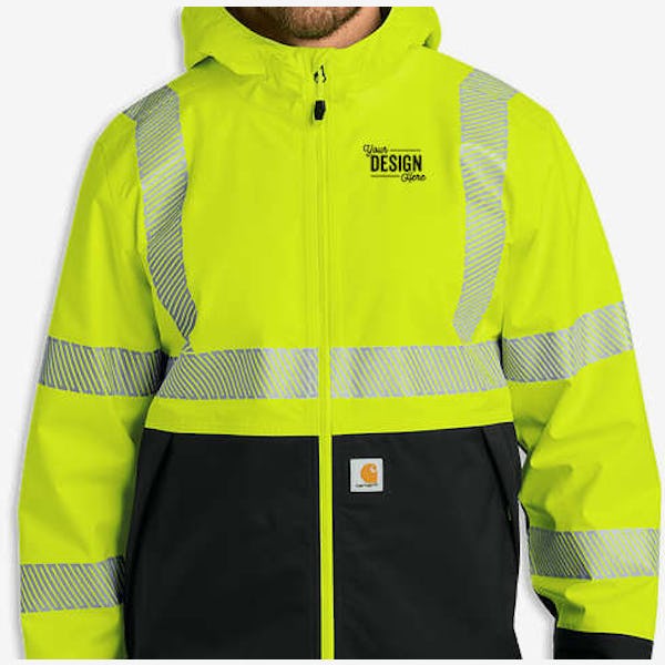 Carhartt Storm Defender Class 3 Safety Jacket - Brite Lime
