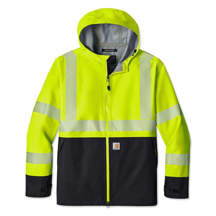 Carhartt Storm Defender Class 3 Safety Jacket - Brite Lime