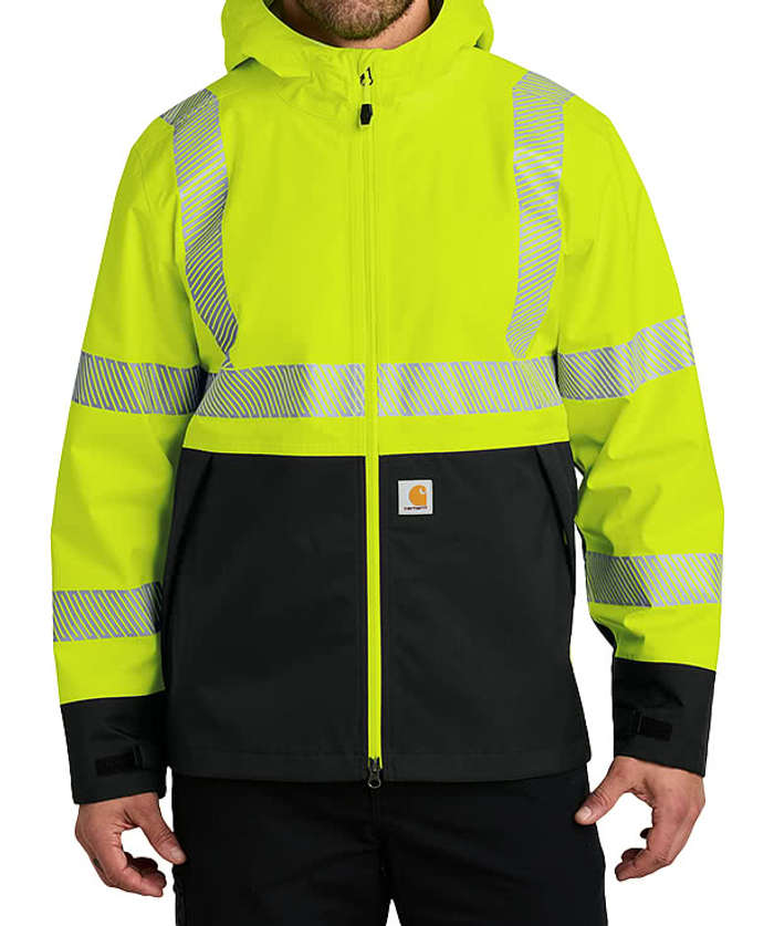 Carhartt Storm Defender Class 3 Safety Jacket - Brite Lime 3 Carhartt Storm Defender Class 3 Safety Jacket - Brite Lime