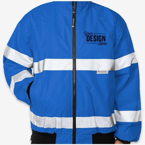 Charles River Signal Class 3 Hi-Vis Safety Jacket - Royal / Reflective