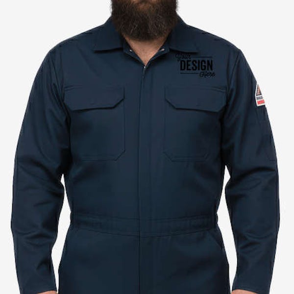 Bulwark Nomex Flame-Resistant Lightweight Safety Coverall - Navy