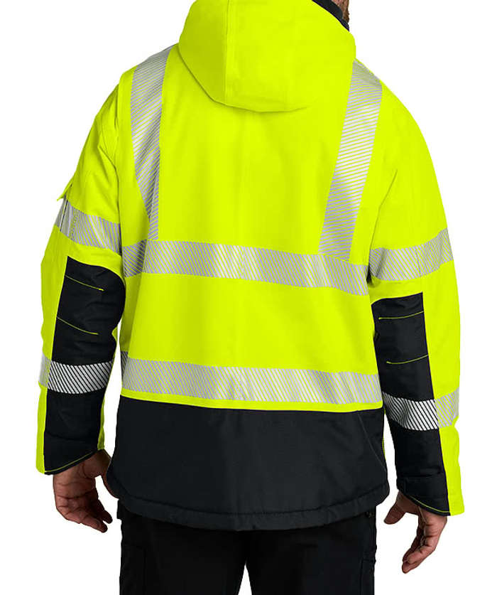 Carhartt Class 3 Waterproof Heavyweight Insulated Safety Jacket - Brite Lime
