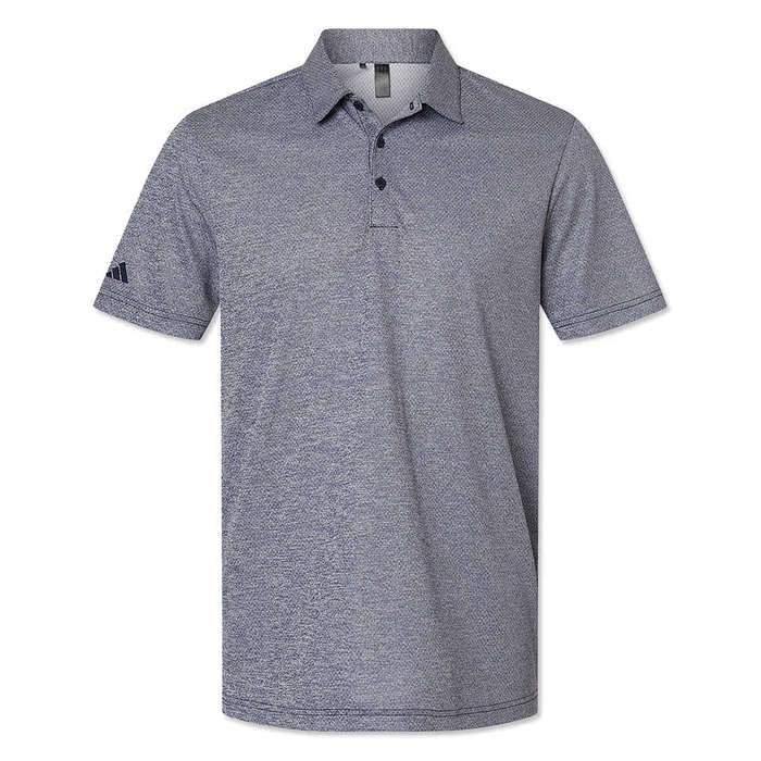 Adidas Space Dyed Recycled Performance Polo - Grey One Heather 3 Adidas Space Dyed Recycled Performance Polo - Grey One Heather