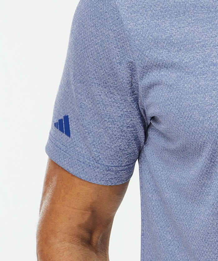 Adidas Space Dyed Recycled Performance Polo - Grey One Heather 8 Adidas Space Dyed Recycled Performance Polo - Grey One Heather