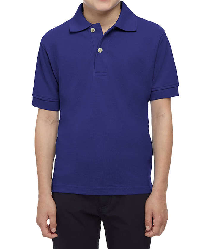 Blue Generation Youth Soft Touch Pique Polo - Black 4 Blue Generation Youth Soft Touch Pique Polo - Black