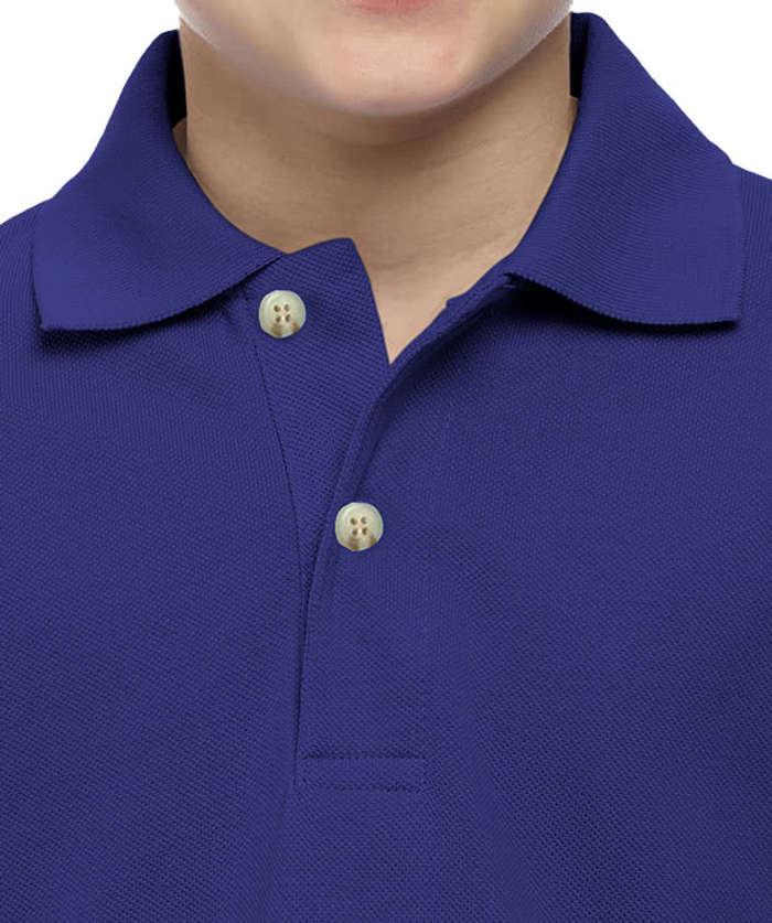 Blue Generation Youth Soft Touch Pique Polo - Black 7 Blue Generation Youth Soft Touch Pique Polo - Black