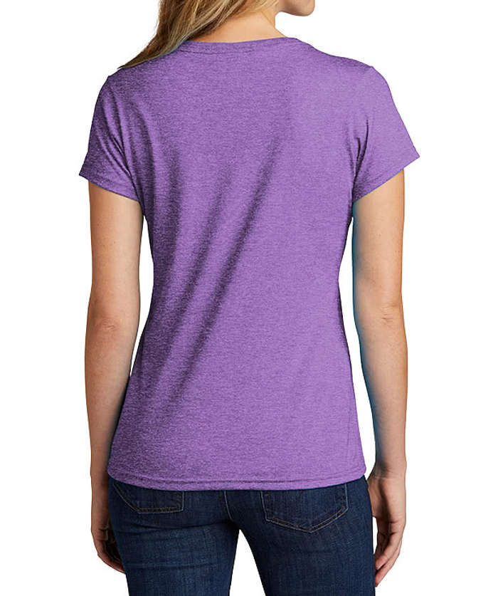 Port & Company Women's Core Tri-Blend V-Neck T-shirt - Black Heather 6 Port & Company Women's Core Tri-Blend V-Neck T-shirt - Black Heather