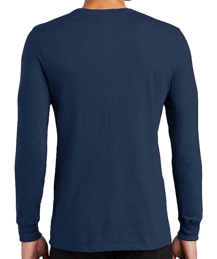 Nike Dri-FIT Long Sleeve Jersey Blend Performance Shirt - College Navy