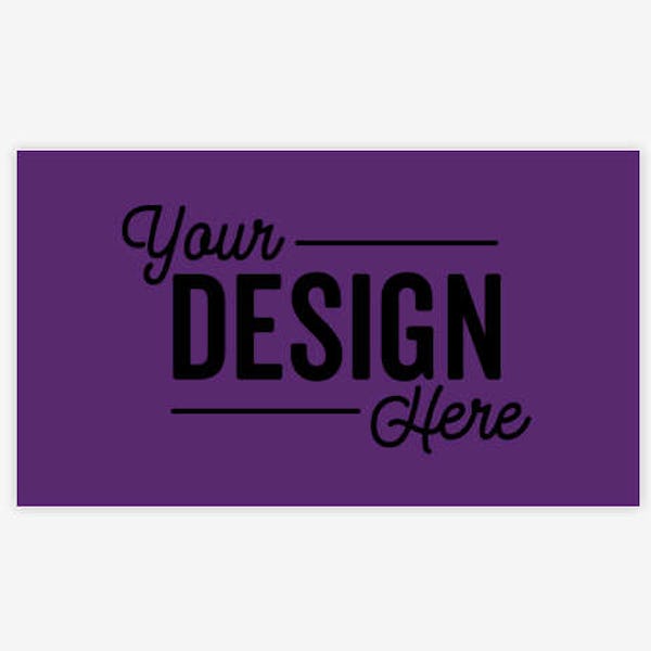 Full Color Business Card Magnet - .036" - Team Purple